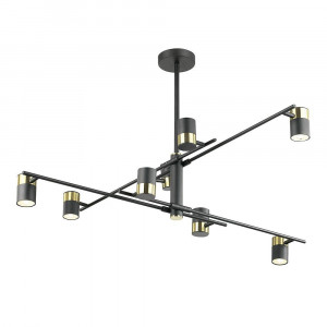 Подвесная люстра Lumien Hall Саурис LH8020/8P-BK-GD