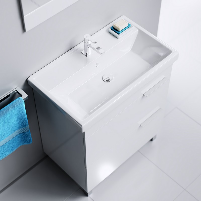 Бригтумба под умывальник подвесная, цвет белый, Br.01.07/1/W AQWELLA Brig 4640021062074 - Вид №1