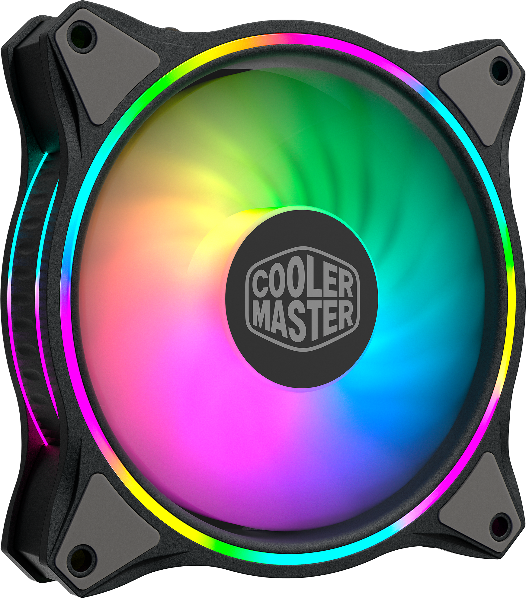 MFL-B2DN-183PA-R1 masterfan mf120 halo, 120mm, 4-pin (pwm), argb, 3 pcs + argb controller Cooler Master Santreyd  - Вид №2