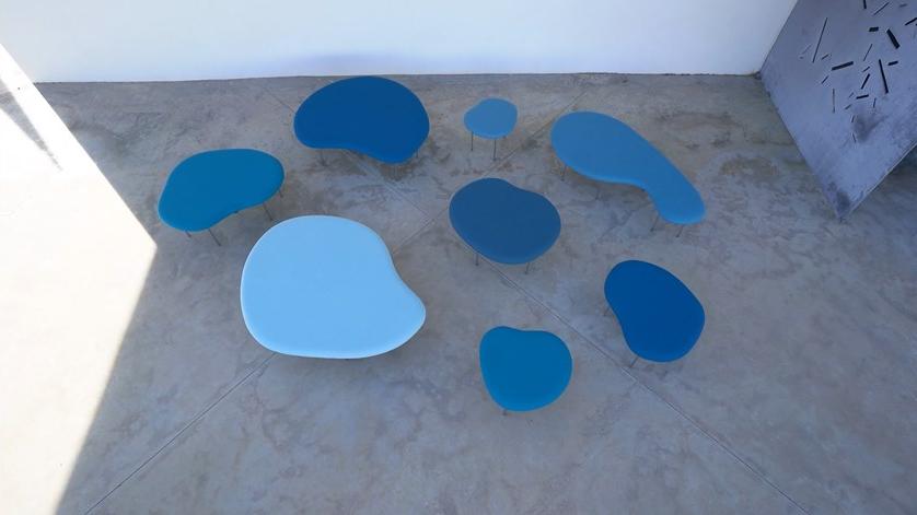 Capdell Низкий табурет с тканевой обивкой Droplets sun-id-1429633 - Вид №8