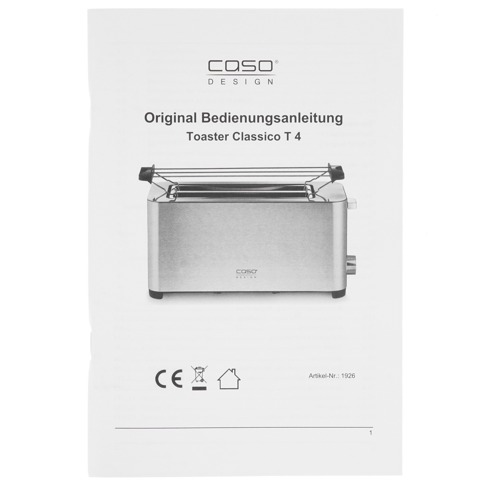 5327199 Тостер CASO Classico T4 серебристый STDN-0003563 - Вид №6
