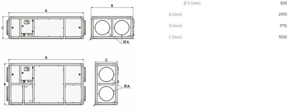 Vortice Рекуператор тепла промышленного назначения Vort nrg ecr 45387 - Вид №2