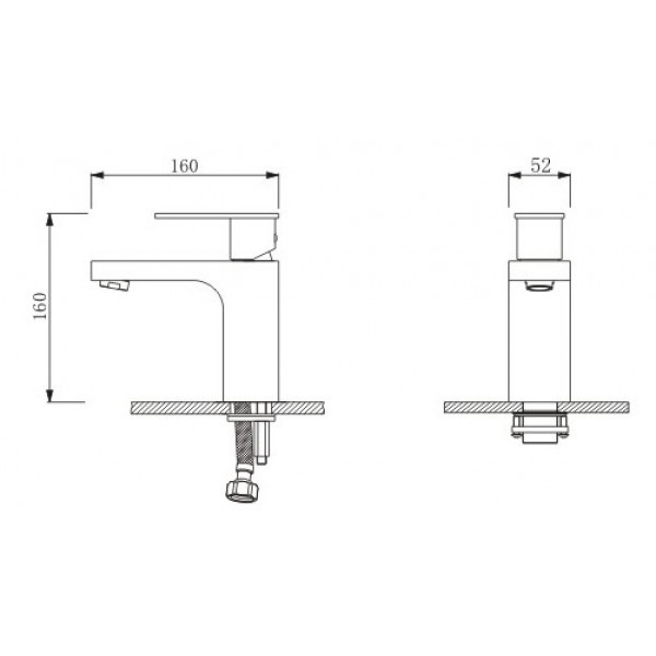 Смеситель раковина Schein (Германия) Prince 41717E sun-id-562208 - Вид №1