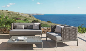 Алюминиевый прямоугольный садовый столик