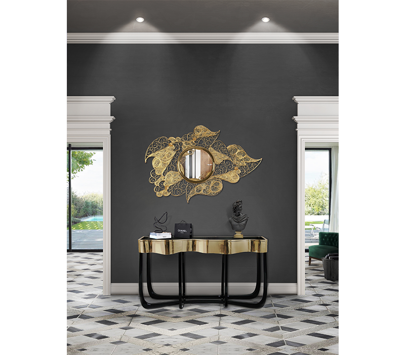 0-056 Извилистая золотая консоль Boca Do Lobo  - Вид №21