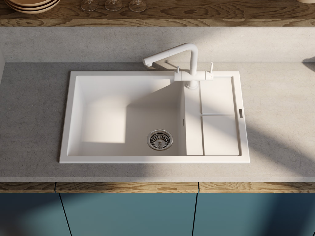 Кухонная мойка SUMI 78A-LB WH OMOIKIRI 4997100 - Вид №1