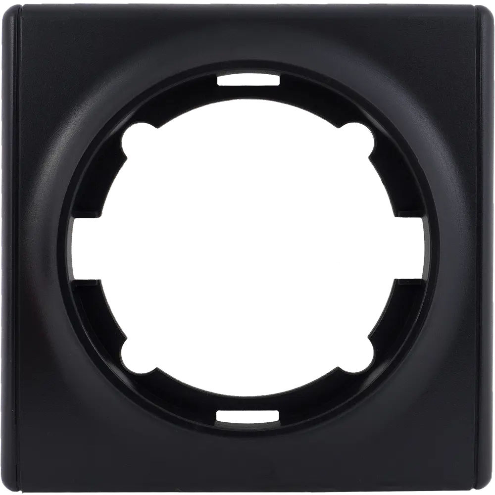 Рамка для розеток и выключателей Onekey Florence 1 пост, цвет чёрный ONEKEYELECTRO STLM-2201754