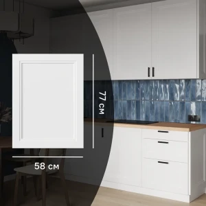 KONSENSA Фальшпанель Котлас белая для кухни в неоклассическом стиле 89387742