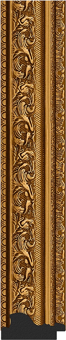 BY 7022 Зеркало в багетной раме - виньетка состаренное золото 56 mm EVOFORM Octagon - Вид №3