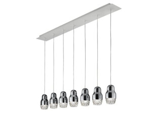 Алюминиевый и стеклянный светодиодный подвесной светильник