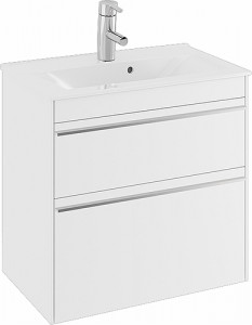 47390 Мебельный пакет IFO Sense, тонкий умывальник, с двумя ящиками, компактный, Ш = 600 мм, Ш1 = 615 мм, белый
