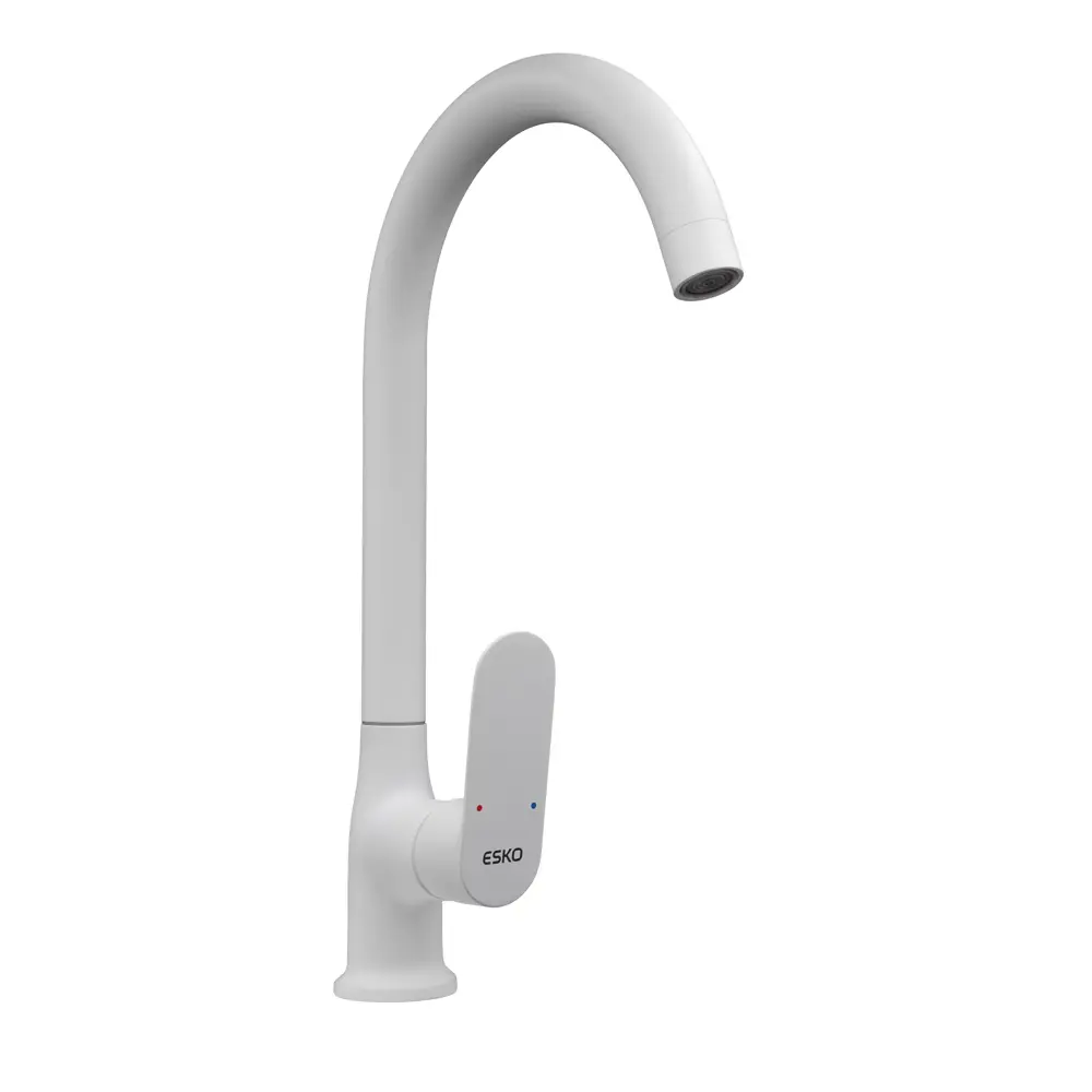 Смеситель кухонный Esko Annecy AN 519W высота 33.4 см цвет белый AN519W STLM-2141888 - Вид №6