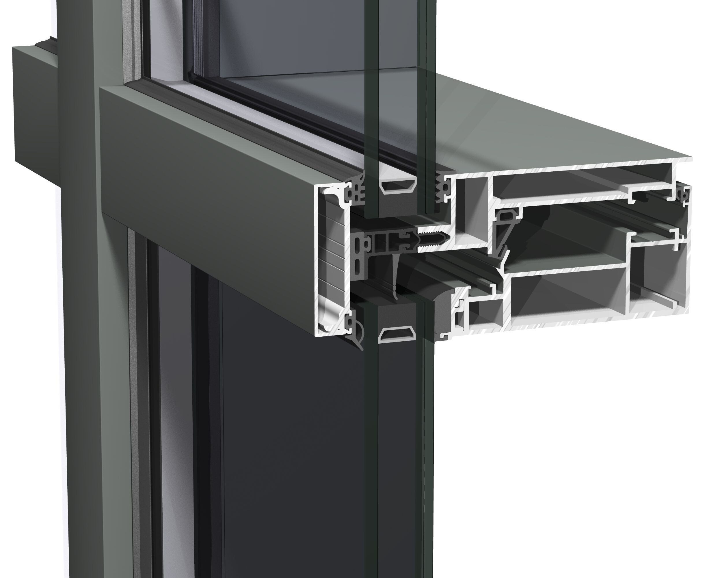 Открывающиеся элементы с выдвижной створкой, встроенные в фасад Reynaers Aluminium ConceptWall ARCH-00134984 - Вид №7