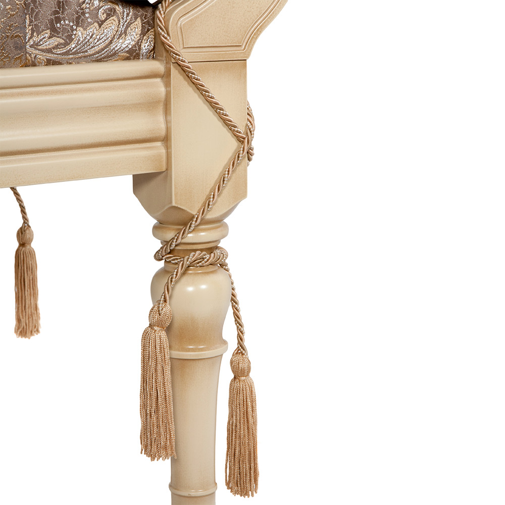 17106 Банкетка Флоренция Айвори Флора Беж BOGACHO 4627174556605 - Вид №4