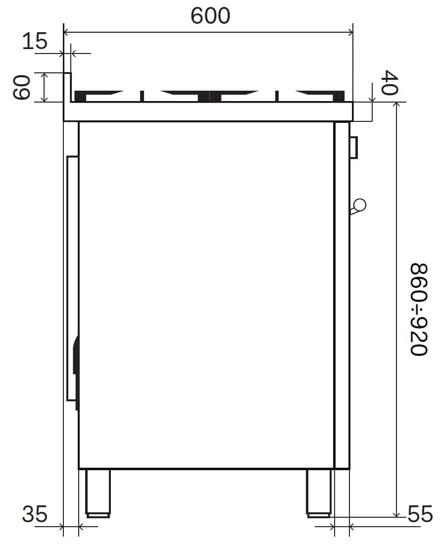 Отдельно стоящая кухня из нержавеющей стали Ilve Professional Plus ARCH-00142695 - Вид №2