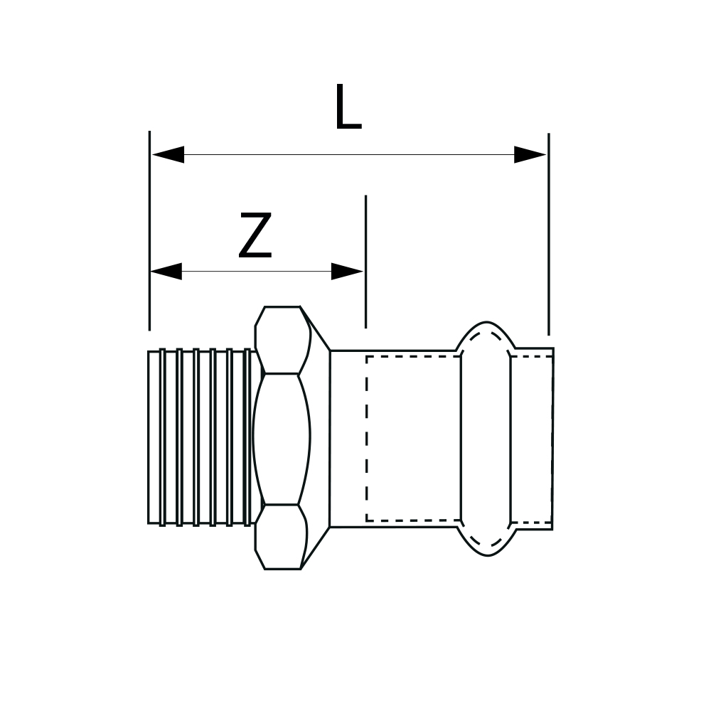 PS4243G0220800 Переходники Tece  - Вид №1