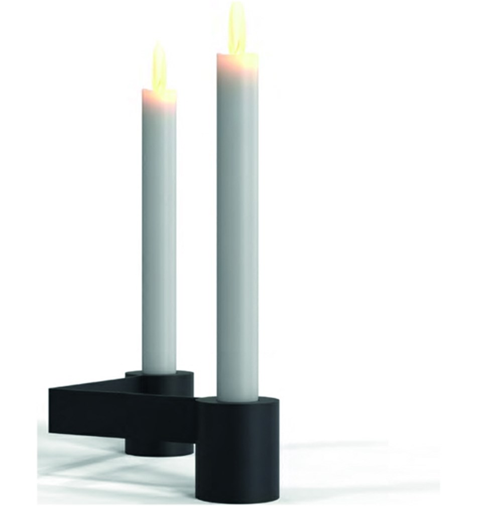 FROST Подсвечник 2005 » черный Нержавеющая сталь Черный N2005-B  - Вид №5