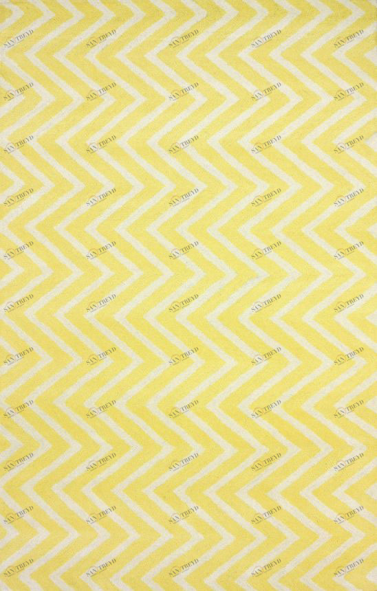 Ковер Zig Zag желтый 160х230 DOLLY CAPRETS ДИЗАЙНЕРСКИЕ, ЗИГ ЗАГ 015214 Белый;желтый 