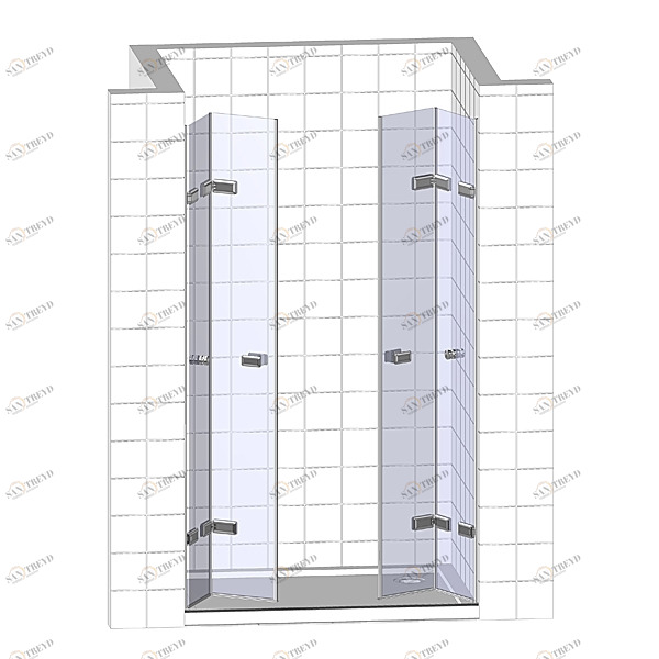 Душевые двери в нишу 130x200 GK-864TWO стекло прозрачное 6 мм GUTEWETTER TREND DOOR 130X200GKGK864TWO