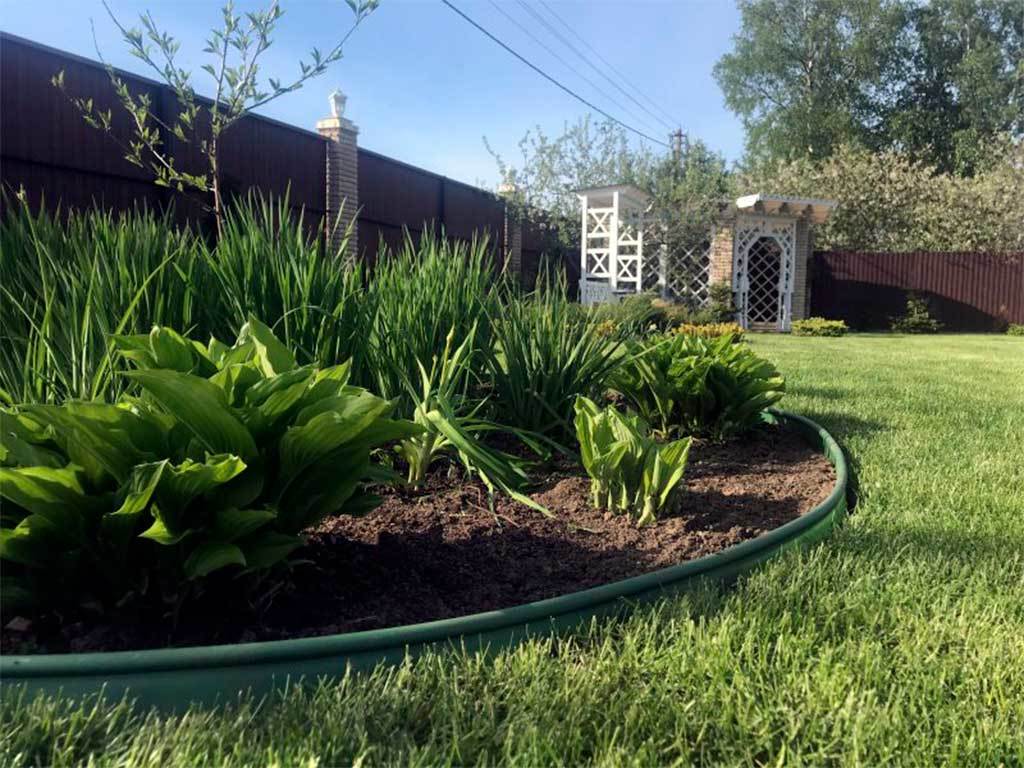 Садовый бордюр "Канта", оливковый ГеоПластБорд GPBST-30 - Вид №3