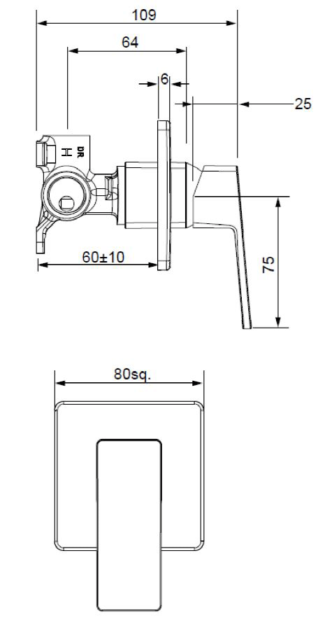 BLHPSCP Смеситель для душа Blaze Methven Хром - Вид №1