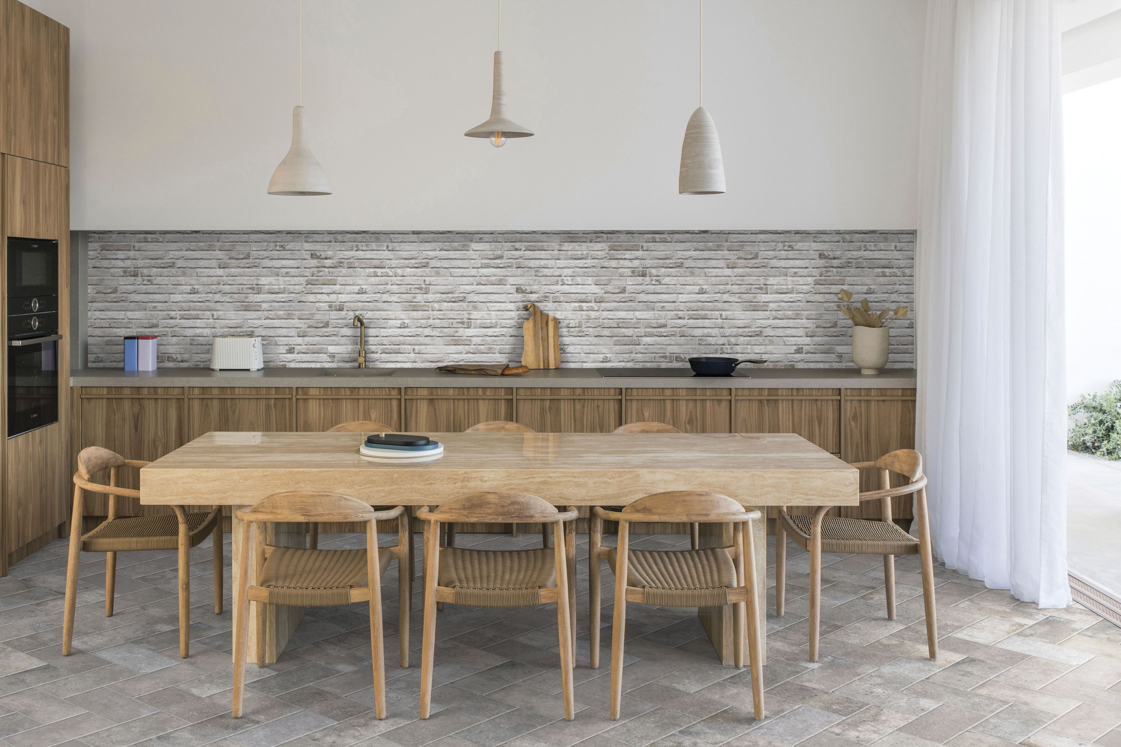 Пол / облицовка керамогранита с эффектом кирпича KERADOM INDUSTRIAL ARCH-00061171 - Вид №1