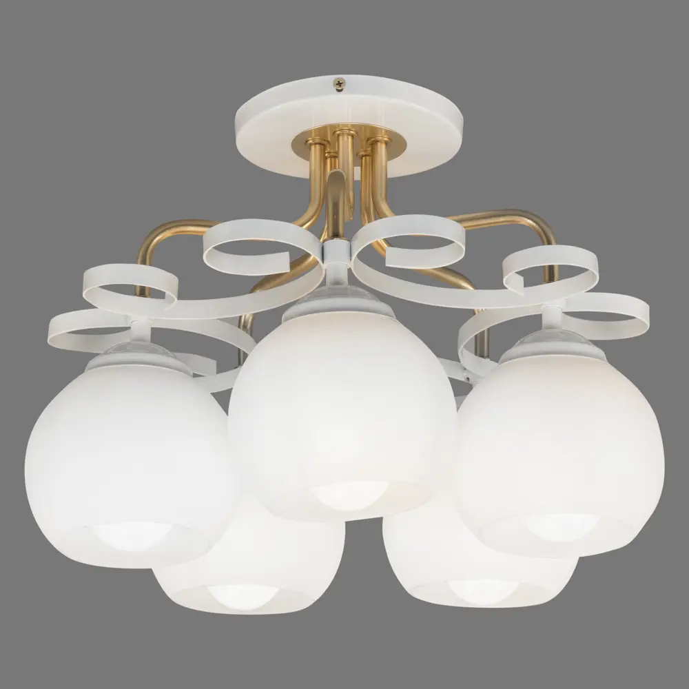 Люстра Принцесса 5xE27x60 Вт цвет белый СВЕТУС STLM-2055906 - Вид №4