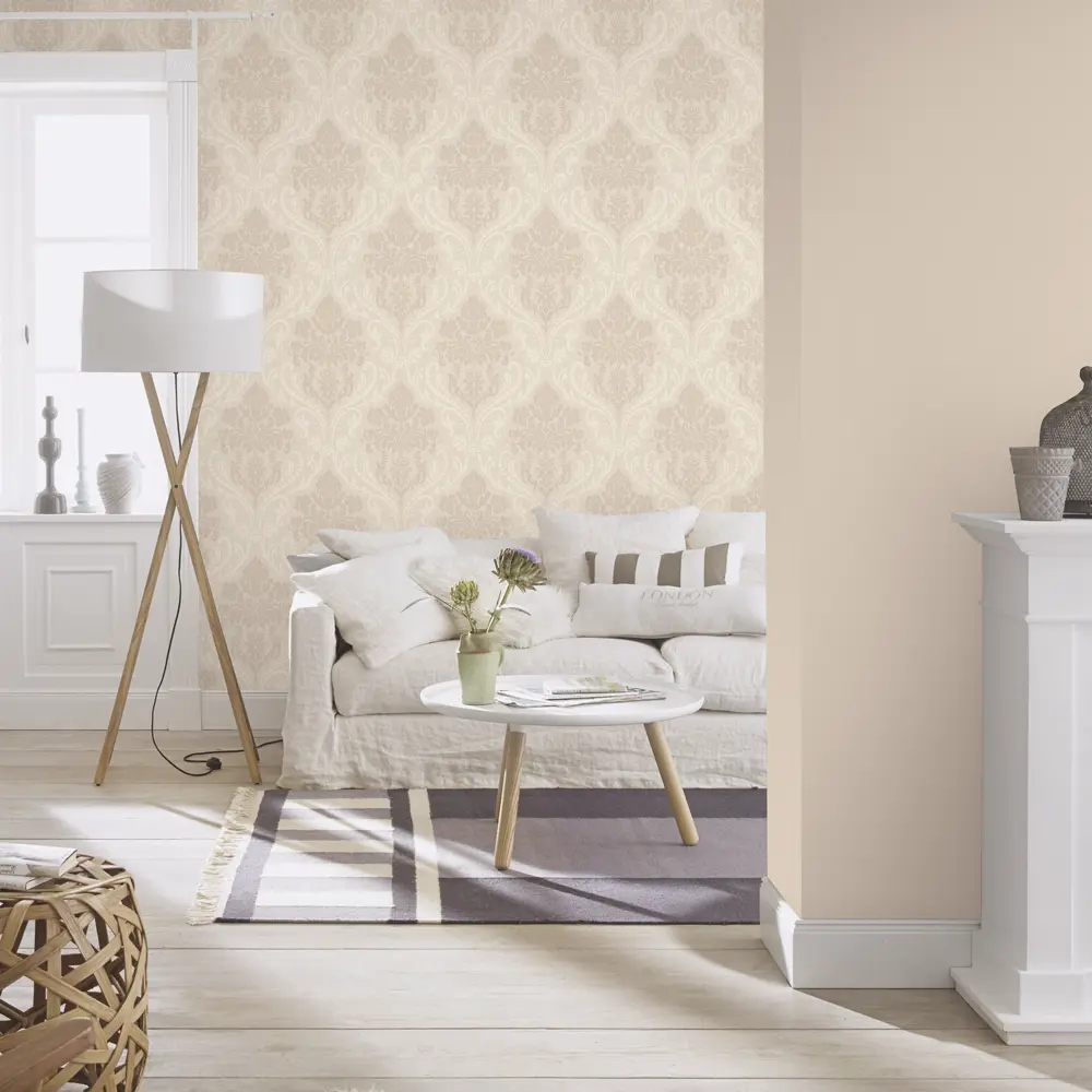 Обои флизелиновые Inspire Carolyn Verona бежевые 1.06 м 968613 CAROLYN-VERONA STLM-2207829 - Вид №2