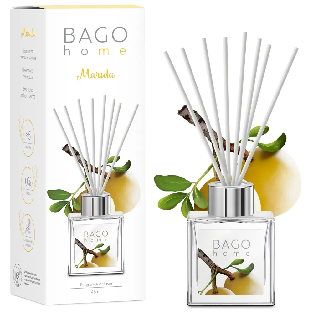 Аромадиффузор Bago home Марула - натуральный фруктовый аромат для дома 82206240 STLM-0021945 - Вид №1