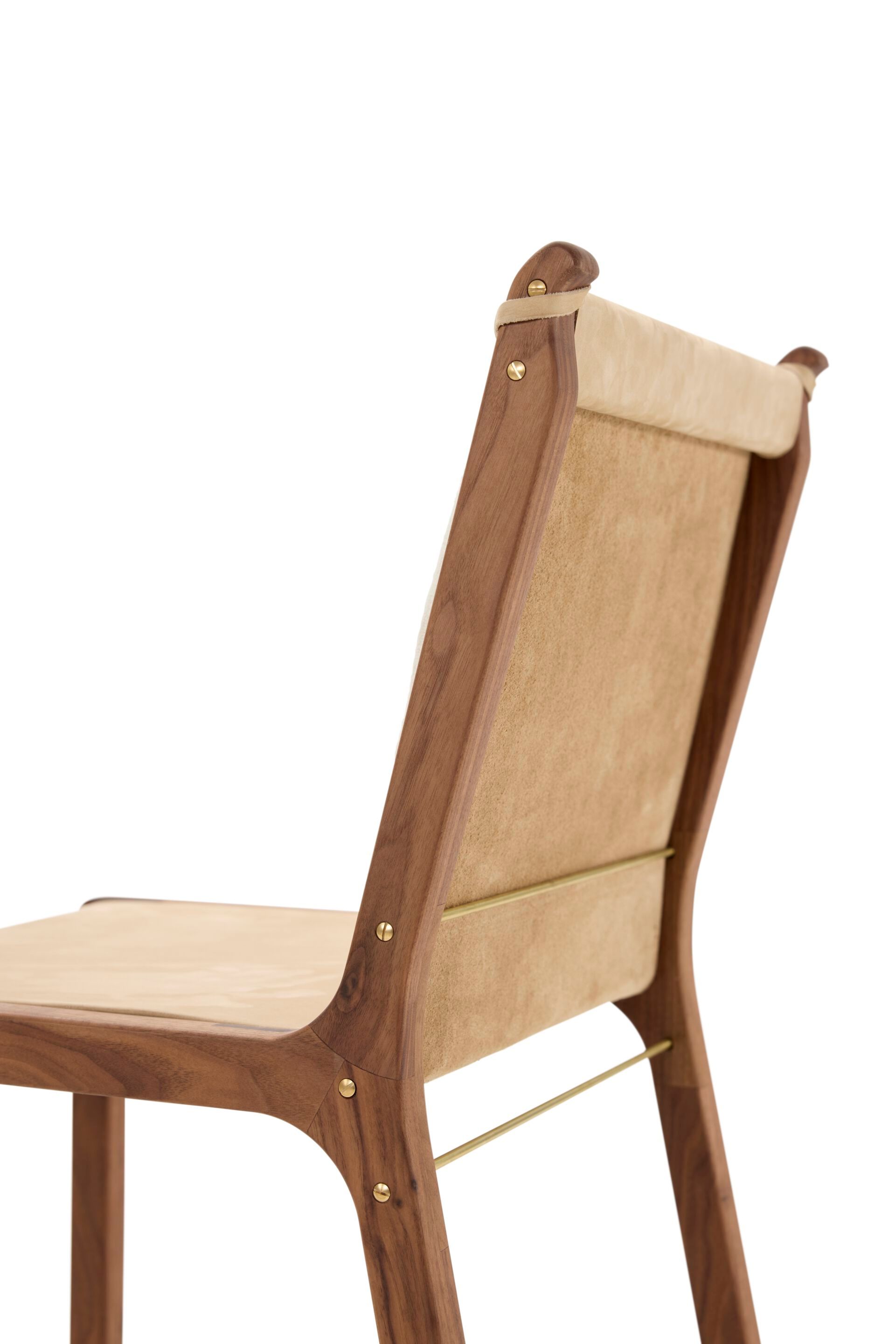 Стул из грецкого ореха и кожи Collett & Victor IDA ARCH-00136583 - Вид №2
