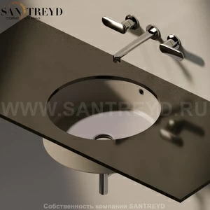 50571019 Накладная раковина под столешницу  круглая Ceramica Flaminia Twin