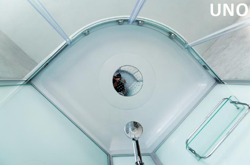 ДУШЕВАЯ КАБИНА BELBAGNO UNO-CAB-R-2-80-P-Cr-TOP - Вид №2