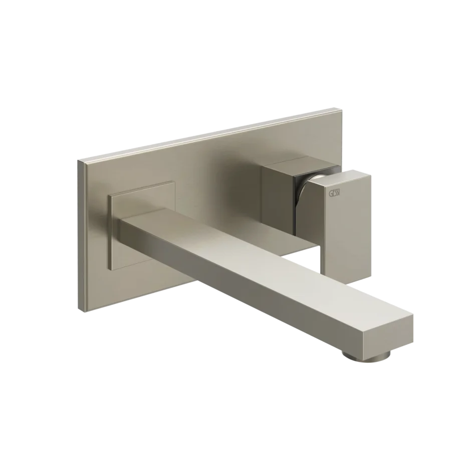 Смеситель для умывальника 44838 149 Gessi Rettangolo МАТОВЫЙ НИКЕЛЬ FINOX 44838149