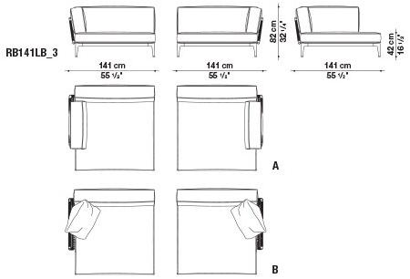 B&B Italia Outdoor 2-местный тканевый садовый диван Ribes sun-id-1372306 - Вид №9