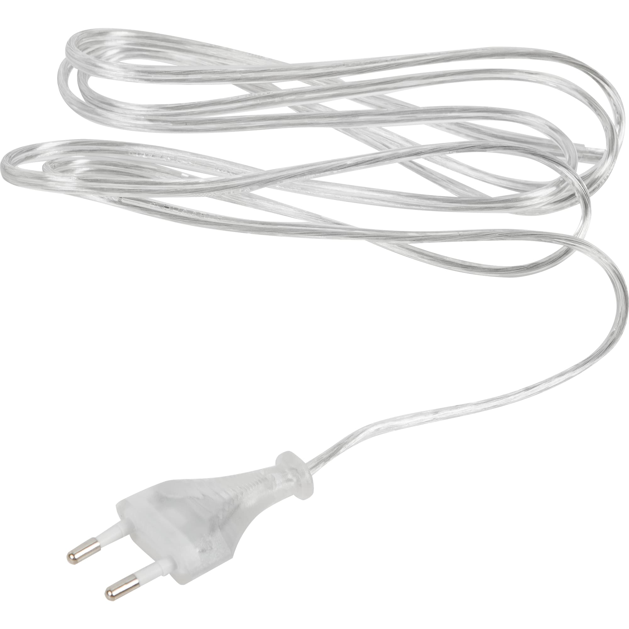 12498942 Шнур с евровилкой 2 м цвет прозрачный Santreyd 