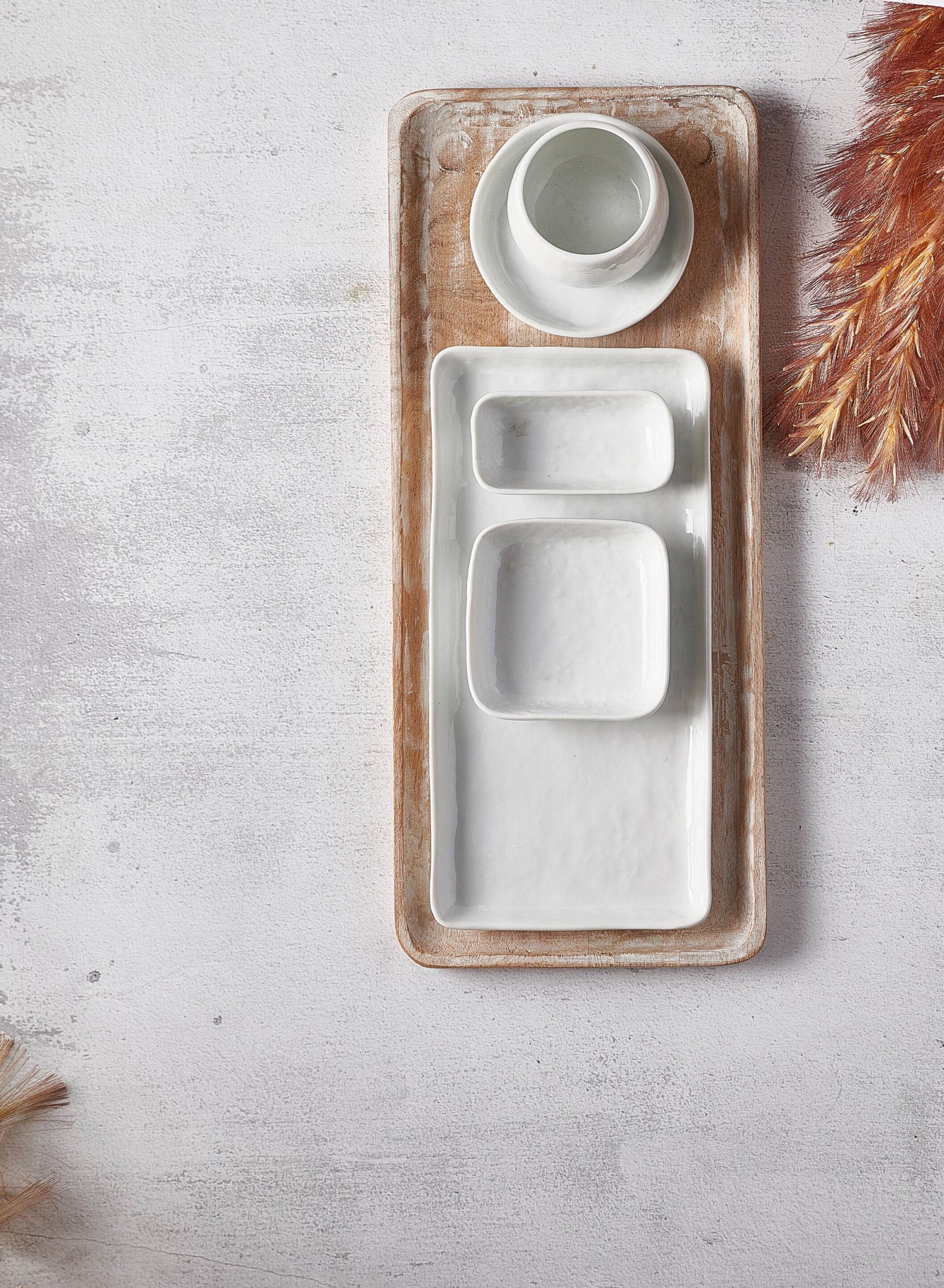 Круглая фарфоровая тарелка POMAX Porcelino Square ARCH-00143159 - Вид №1