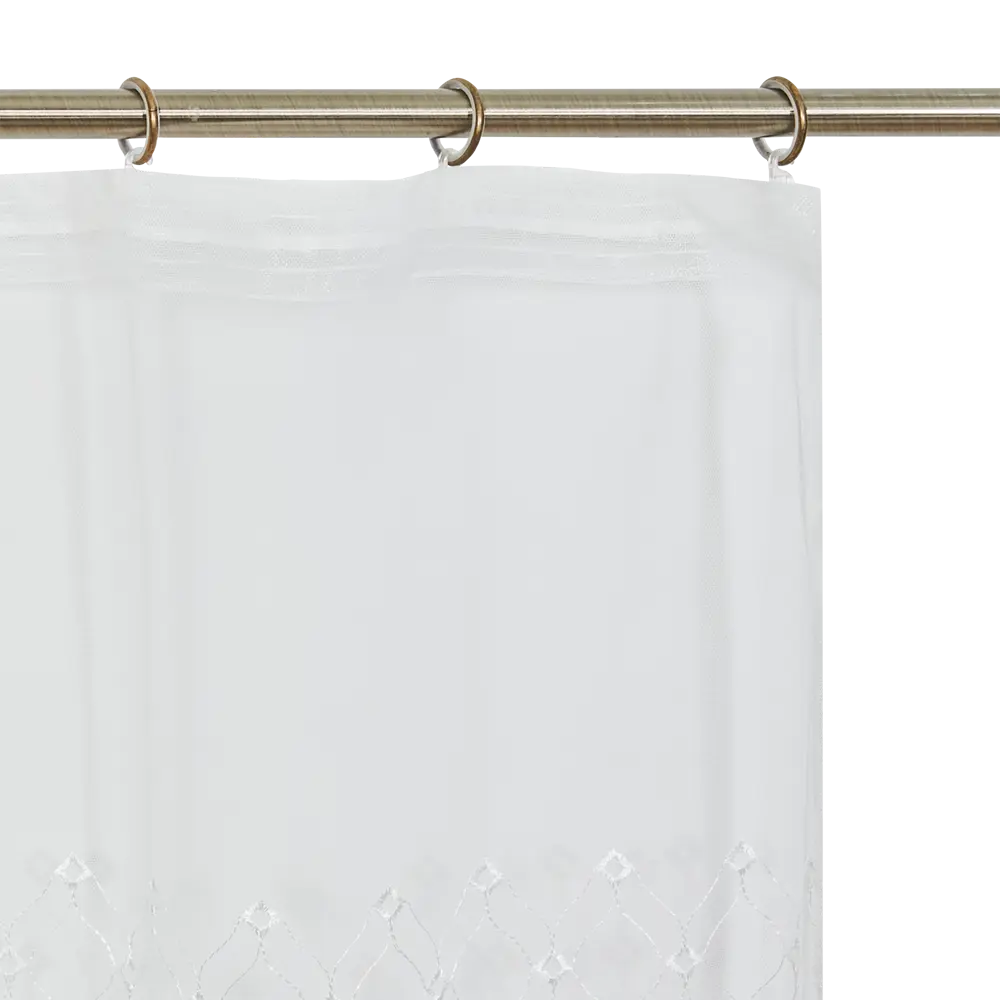 Тюль на ленте «Ромбик» 300x280 см цвет белый MIAMOZA STLM-2109528 - Вид №4