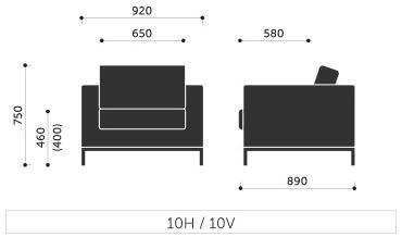 profim Кожаное кресло с салазками и подлокотниками Myturn sofa sun-id-1411360 - Вид №2