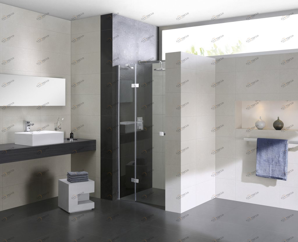 Душевая дверь CEZARES CRYSTAL-S-B-12-90-C-Cr-L