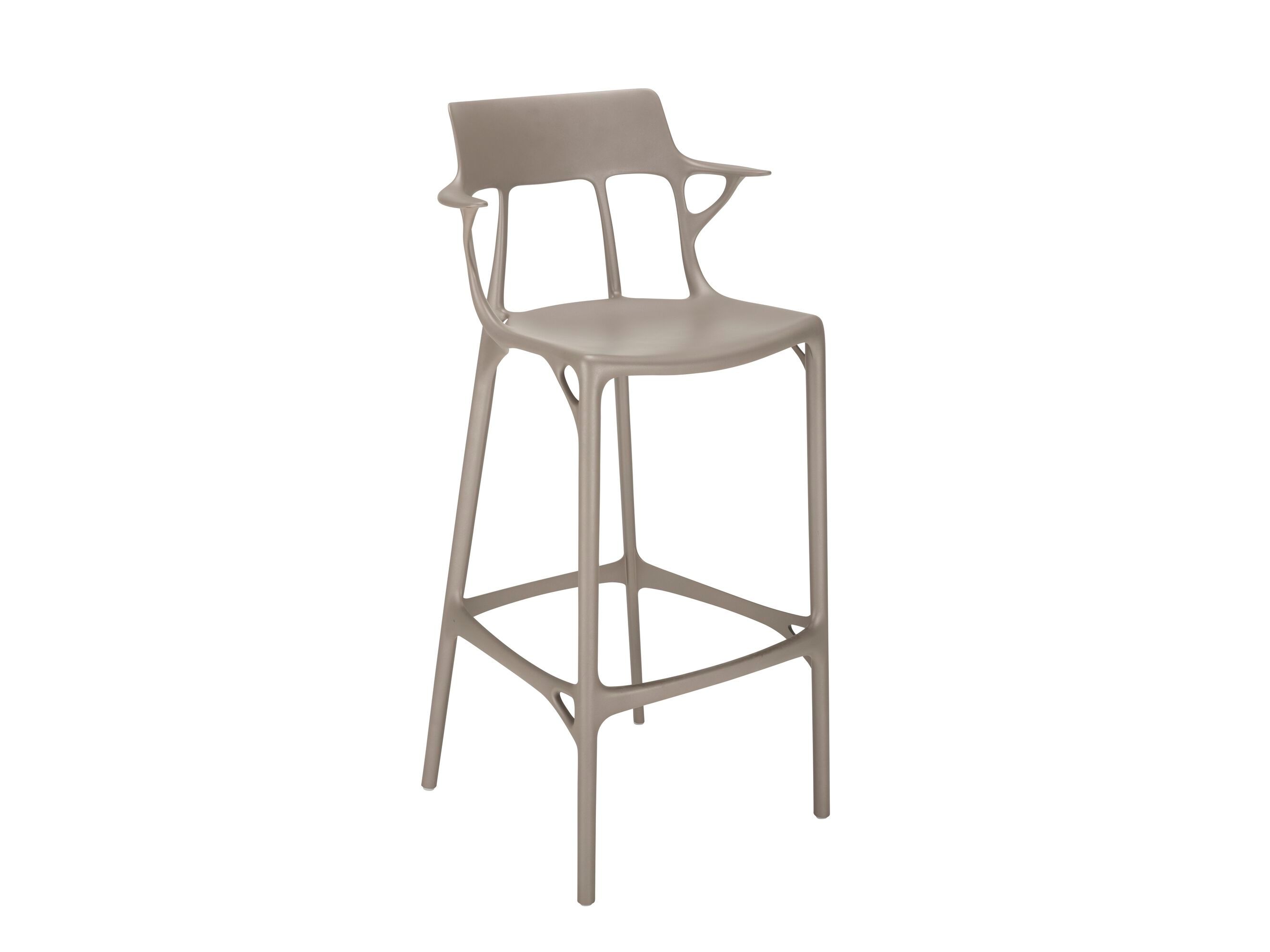 Высокий стул из переработанного инженерного пластика для сада со спинкой Kartell A. I ARCH-00056063 - Вид №28