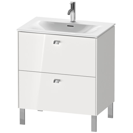 BR451104949 Brioso Тумбочка напольная Графит матовый, декор Duravit - Вид №2