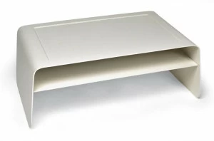 Roberti Низкий прямоугольный алюминиевый садовый столик Coral reef