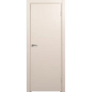 Блок дверной глухой ПВХ Крем 21-10 90x200 см (с замком и петлями)