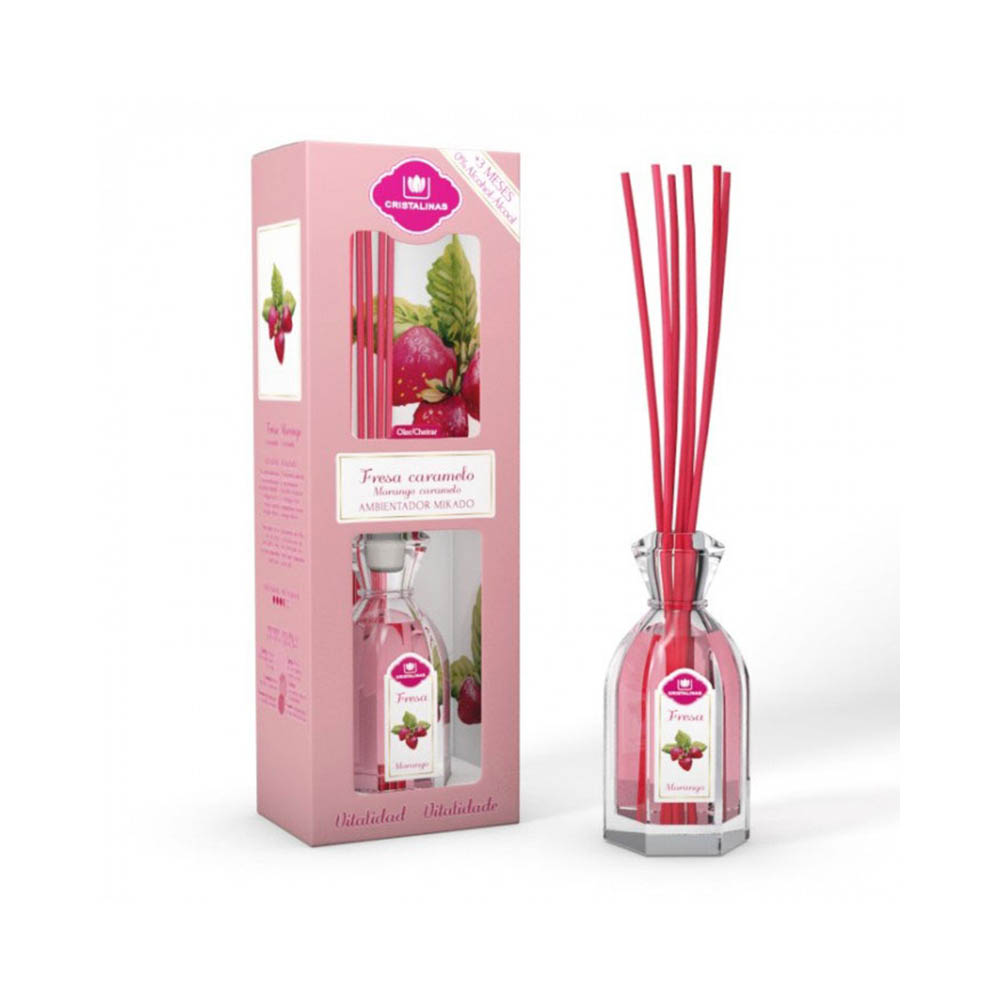 10011003 Арома-диффузор №04 180 мл C ароматом клубники и карамели Cristalinas 