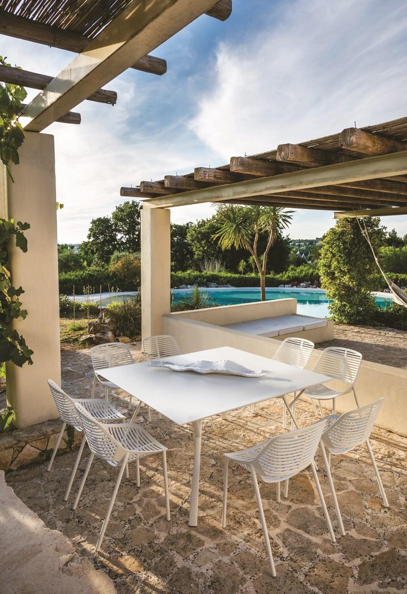 FAST Квадратный алюминиевый садовый стол Radice quadra sun-id-1515431 - Вид №1