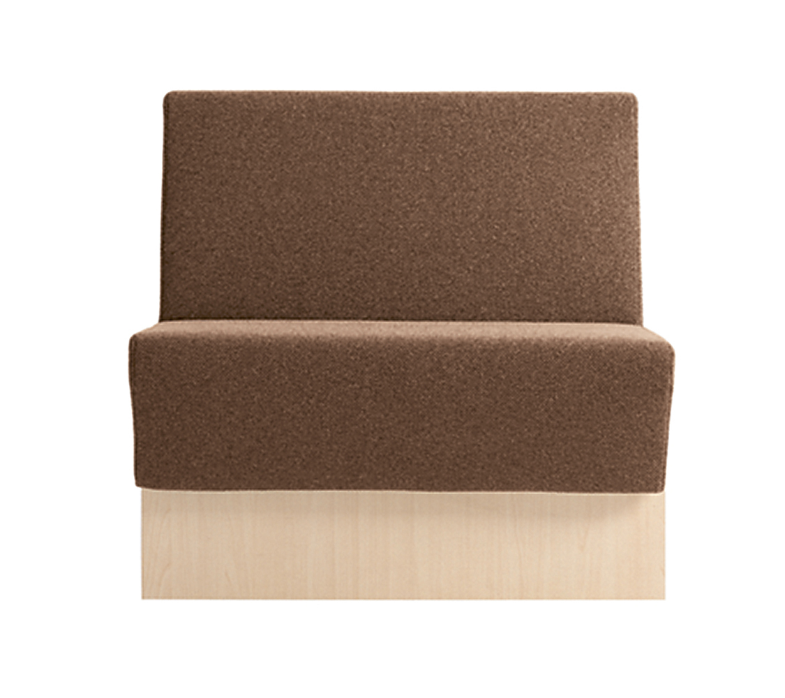 Space 249 Модульная система сидений. Сиденье и спинка обитые. Ламинат спереди, по бокам и сзади (толщина борта 2 см). Линейный модуль 120см. Спинка H 87 см. Et al. Space