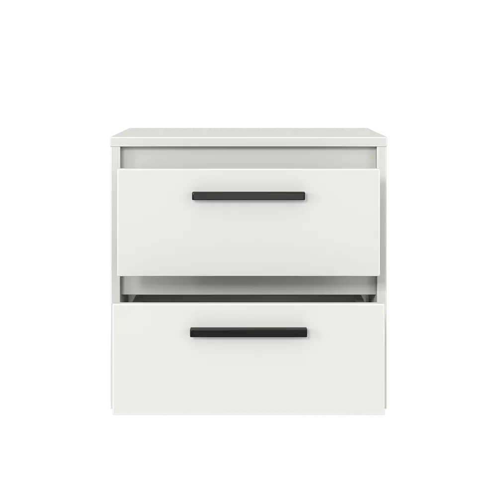 Тумба прикроватная Лион 2 ящика 45x44.5x41.6 см ЛДСП цвет белый Santreyd STLM-2129858 - Вид №5