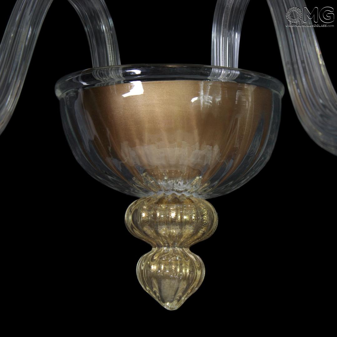 1169 ORIGINALMURANOGLASS Настенный Светильник Бра Виктория на 2 лампочки - Либерти Liberty - муранское стекло 40 см  - Вид №1