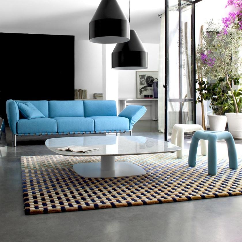 Ligne Roset Низкий квадратный журнальный столик из каррарского мрамора Alster 0050dn2l - Вид №3