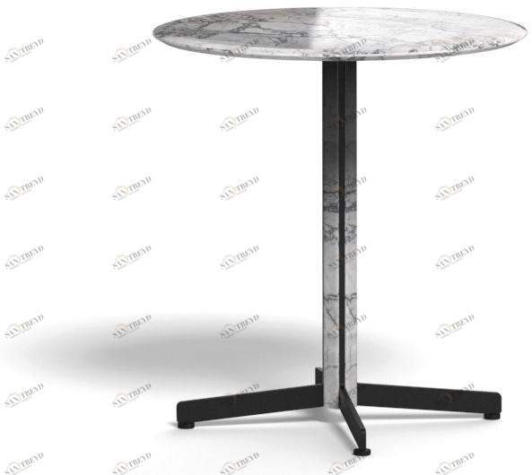 arrmet Круглый мраморный стол с основанием 4 звезды Piana 1066
